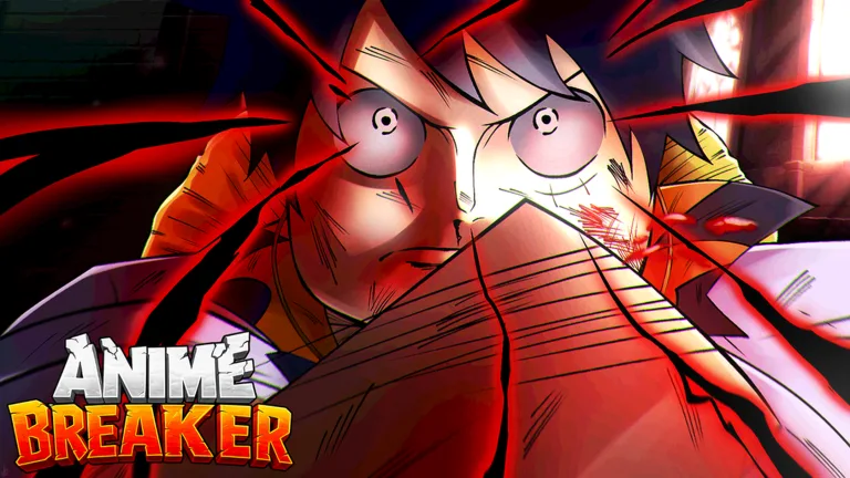 Official Anime Breaker Roblox thumbnail showing a straw-hat pirate character, used for the One Piece themed Pirate Village update