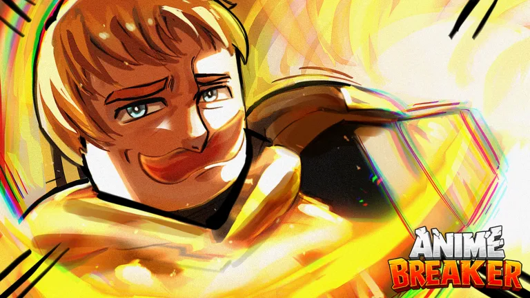 Official Roblox store thumbnail 3 of 6 for the game, showing an anime-style fighter