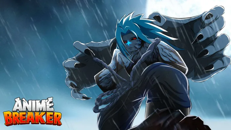 Official Roblox store thumbnail 4 of 6 for the game, showing an anime-style fighter